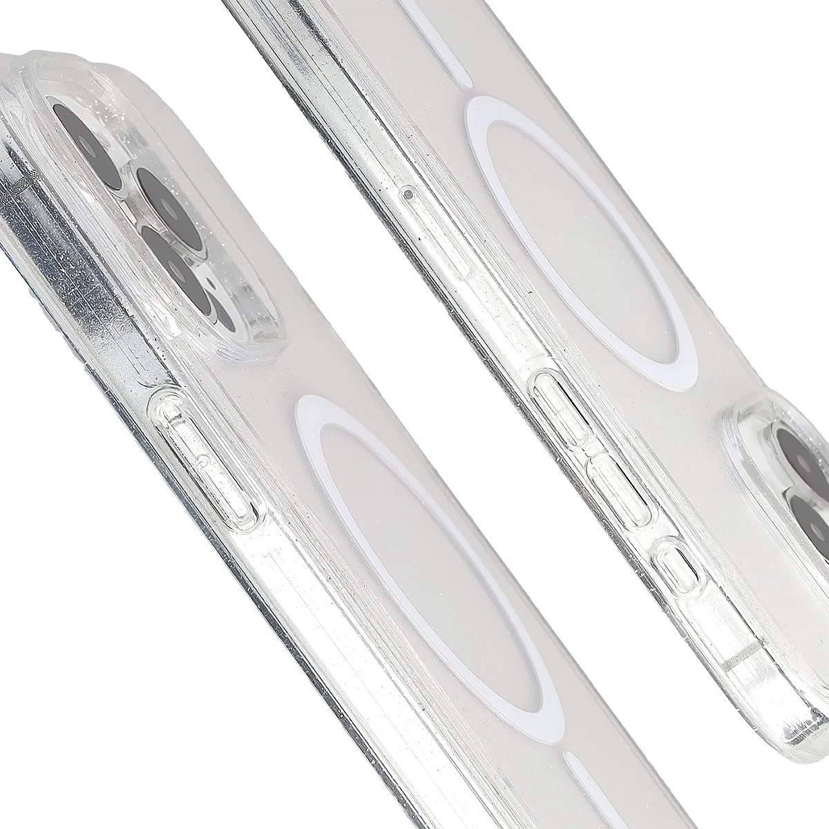 Kryt Bizon Case SparklO Magnetic Apple iPhone 15 Pro Max, transparent with glitter