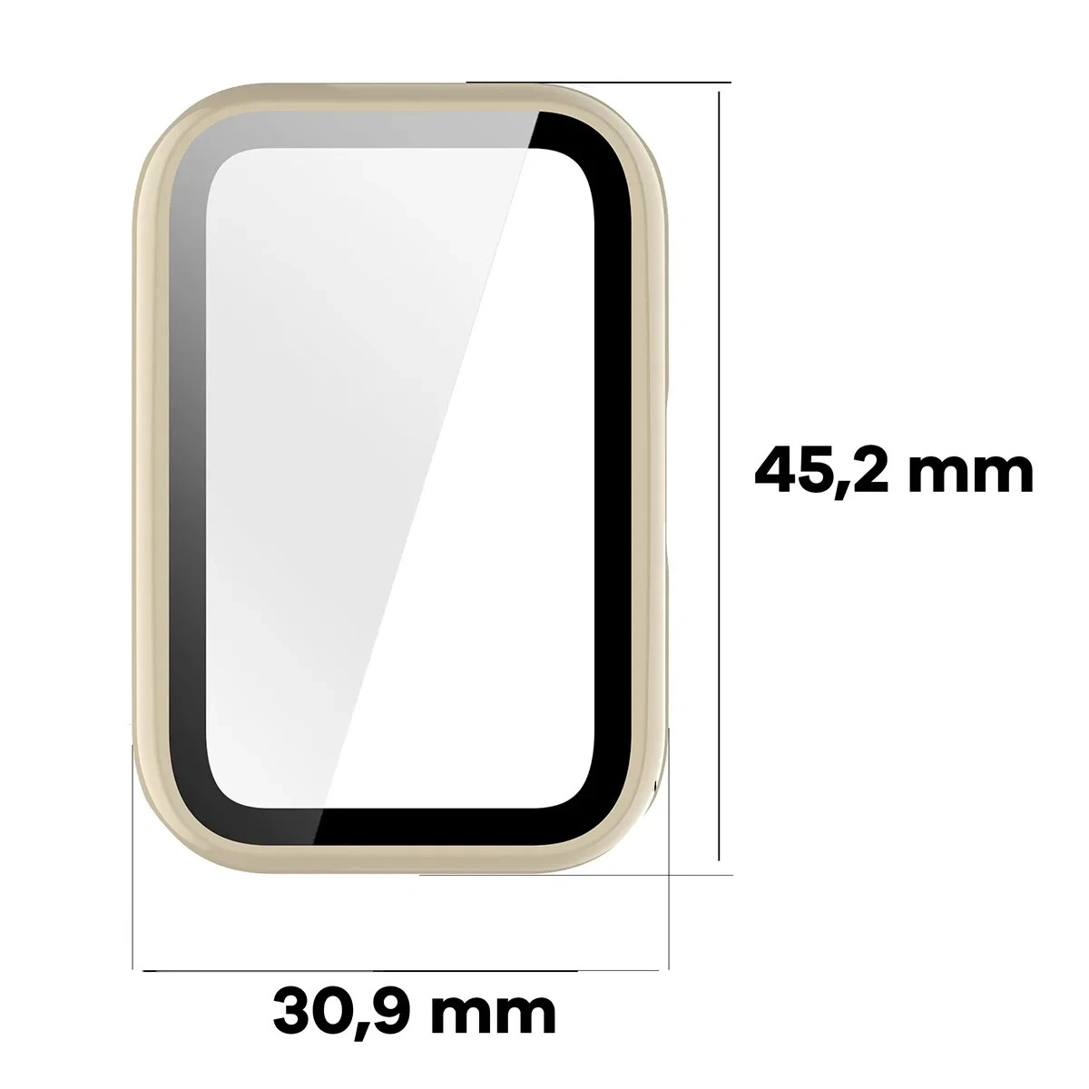 Kryt Bizon Case Watch Adamo Huawei Band 11, beige