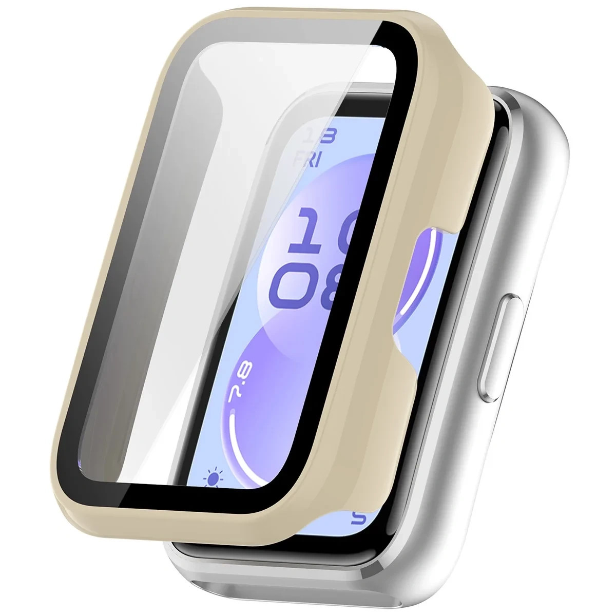 Kryt Bizon Case Watch Adamo Huawei Band 11, beige