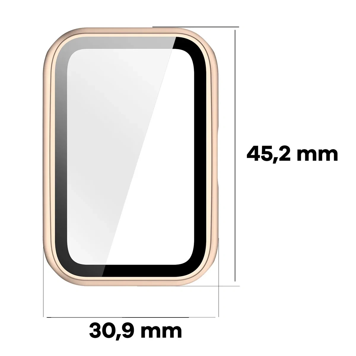 Kryt Bizon Case Watch Adamo Huawei Band 11, silver pink