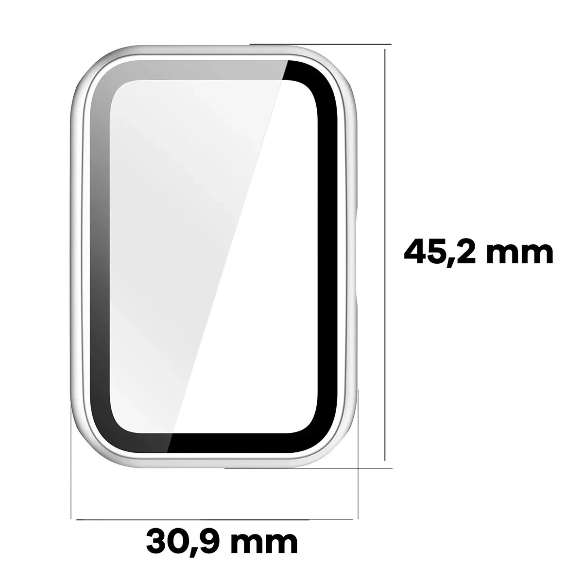 Kryt Bizon Case Watch Adamo Huawei Band 11, satin silver