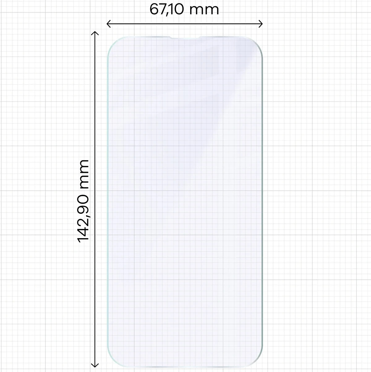 Ochranné sklo Bizon Hybrid Mule Apple iPhone 17e