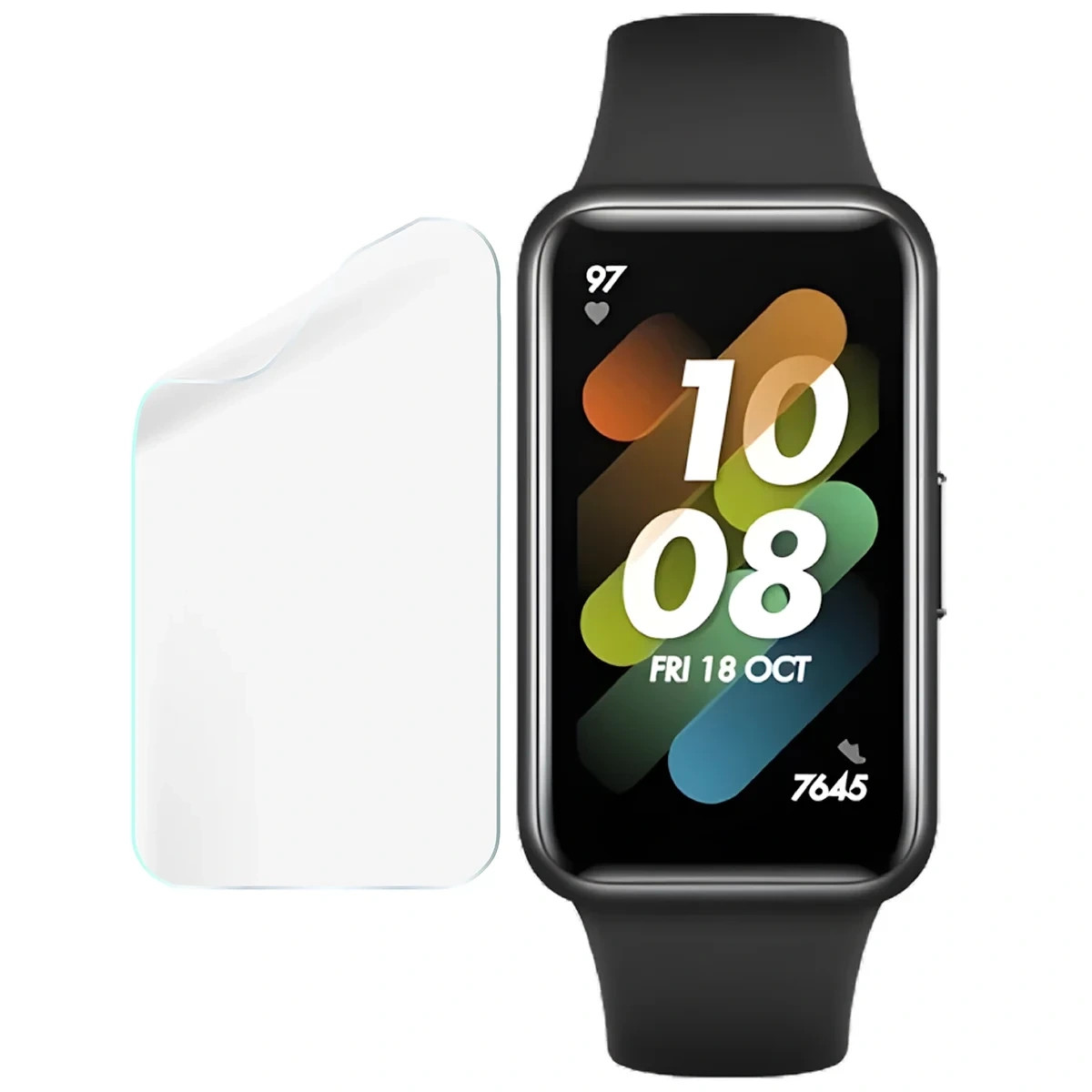 Kryt Bizon Watch Film HydroFlex Huawei Band 7 [3 PACK]