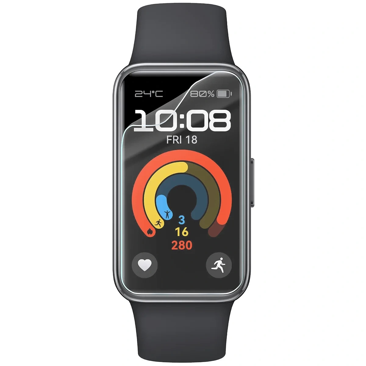 Kryt Bizon Watch Film HydroFlex Huawei Band 9 [3 PACK]