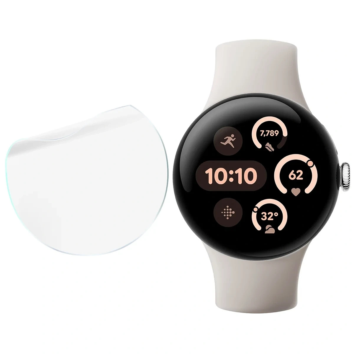 Kryt Bizon Watch Film HydroFlex Google Pixel Watch 3 41 mm [3 PACK]