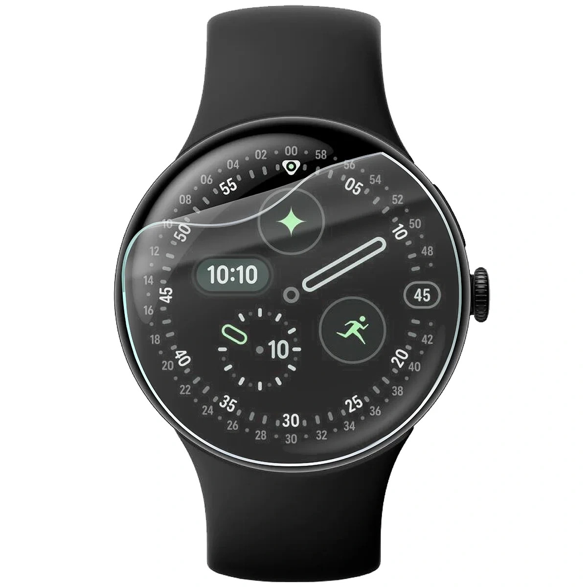 Kryt Bizon Watch Film HydroFlex Google Pixel Watch 4 45 mm [3 PACK]