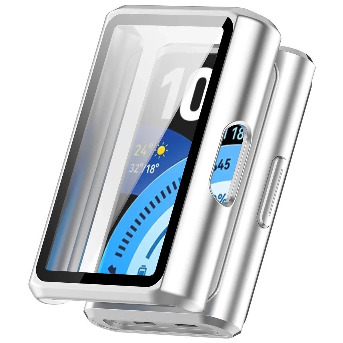 Kryt Bizon Case Watch Adamo Huawei Band 11 Pro, satin silver