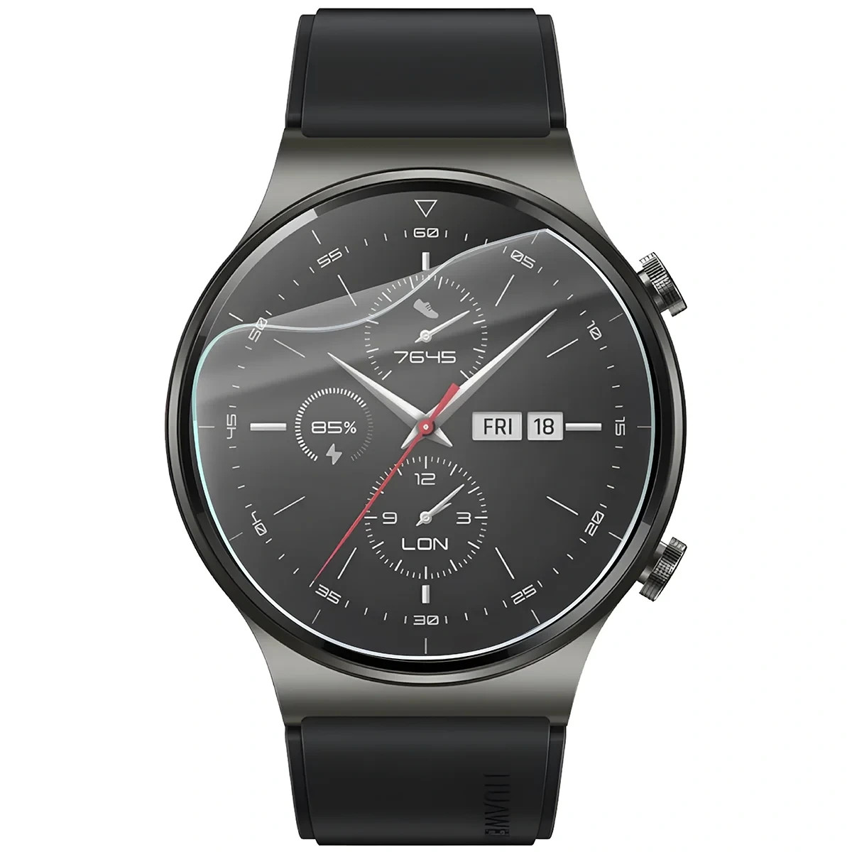 Kryt Bizon Watch Film HydroFlex Huawei Watch GT 2 Pro [3 PACK]