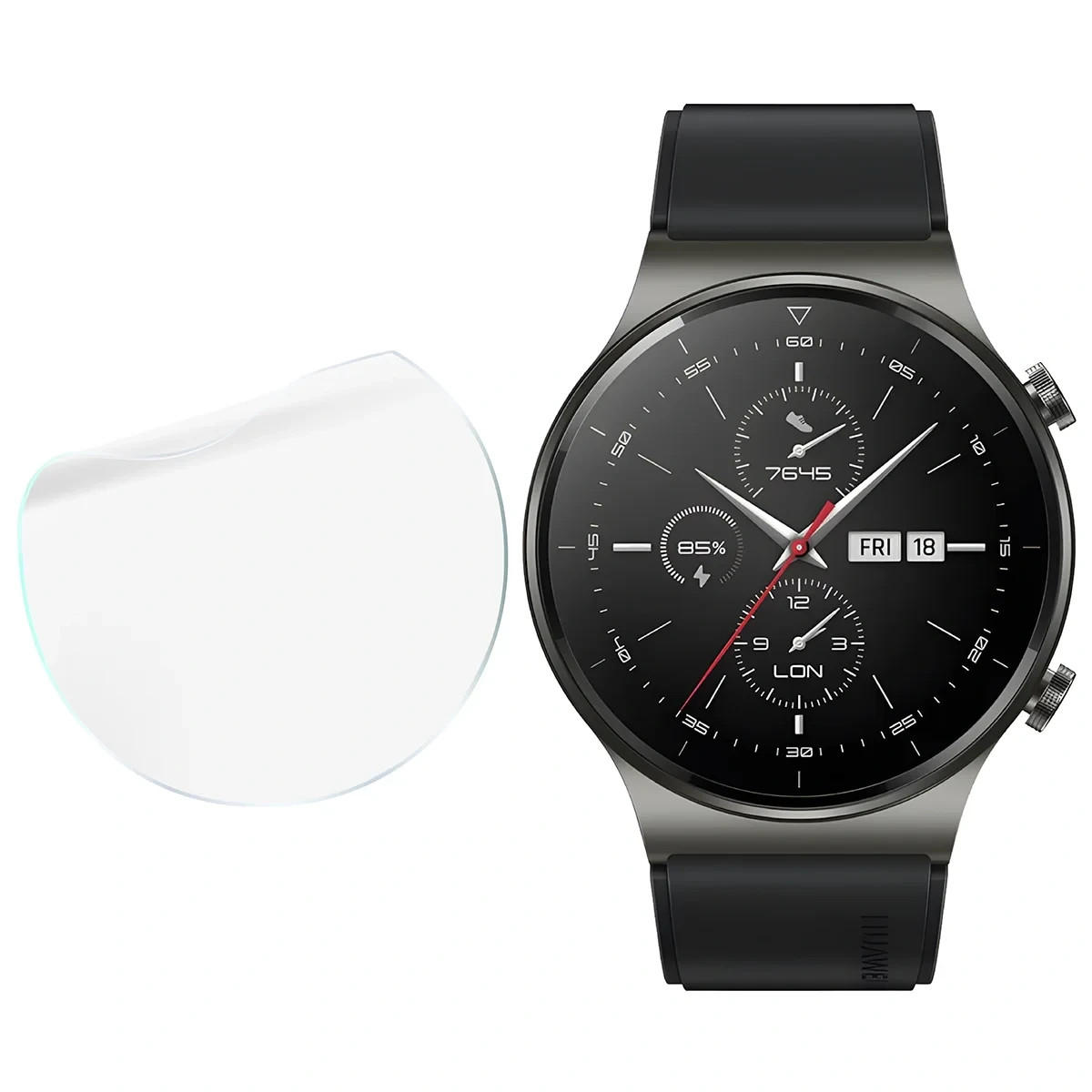 Kryt Bizon Watch Film HydroFlex Huawei Watch GT 2 Pro [3 PACK]