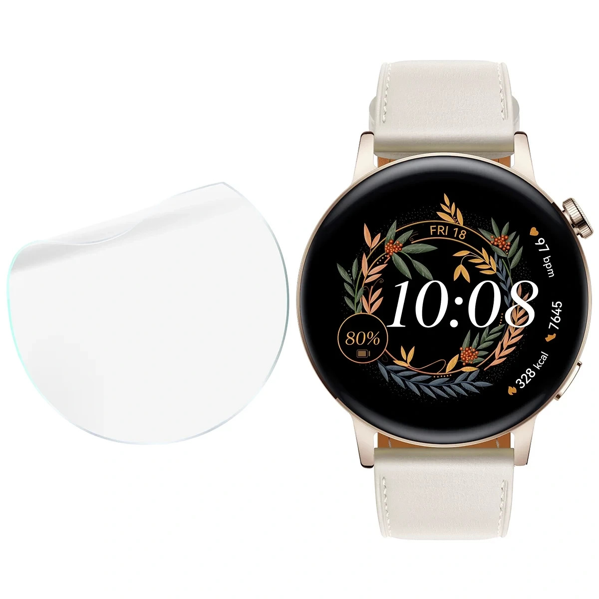 Kryt Bizon Watch Film HydroFlex Huawei Watch GT 3 42 mm [3 PACK]