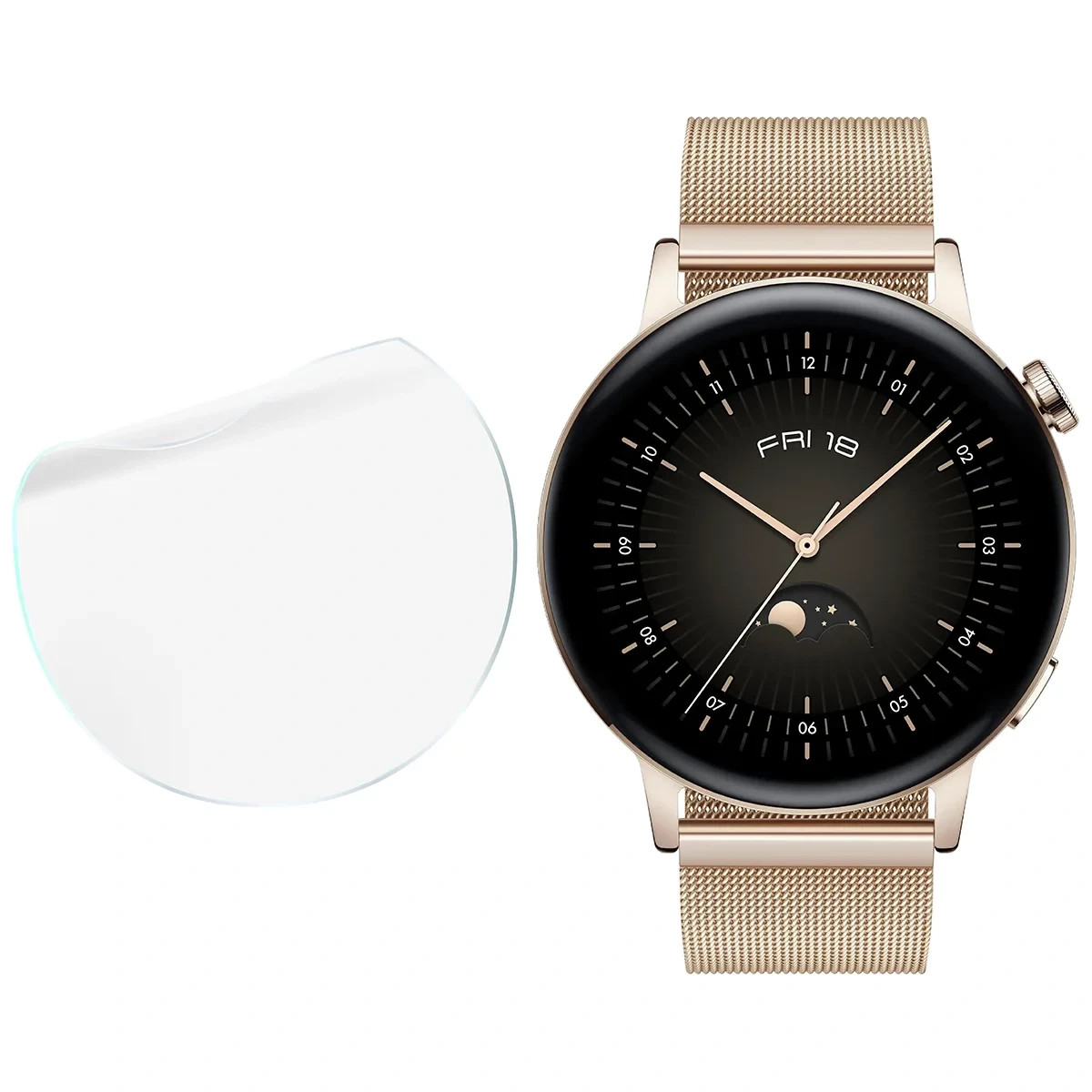Ochranná fólie Bizon Watch Film HydroFlex Huawei Watch GT 3 42 mm Elegant [3 PACK]