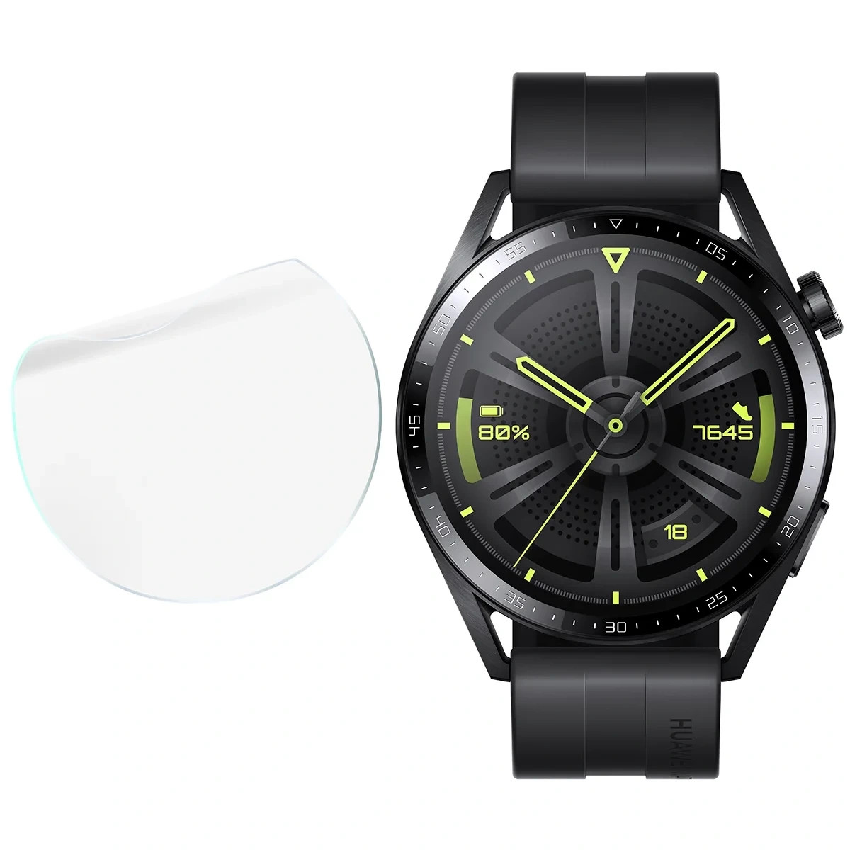 Ochranná fólie Bizon Watch Film HydroFlex Huawei Watch GT 3 46 mm Active [3 PACK]
