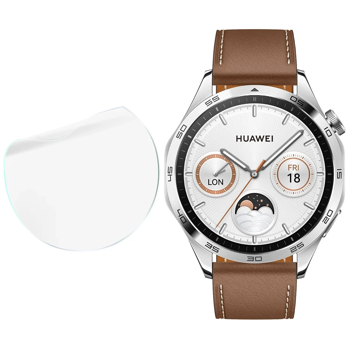 Kryt Bizon Watch Film HydroFlex Huawei Watch GT 4 46 mm [3 PACK]