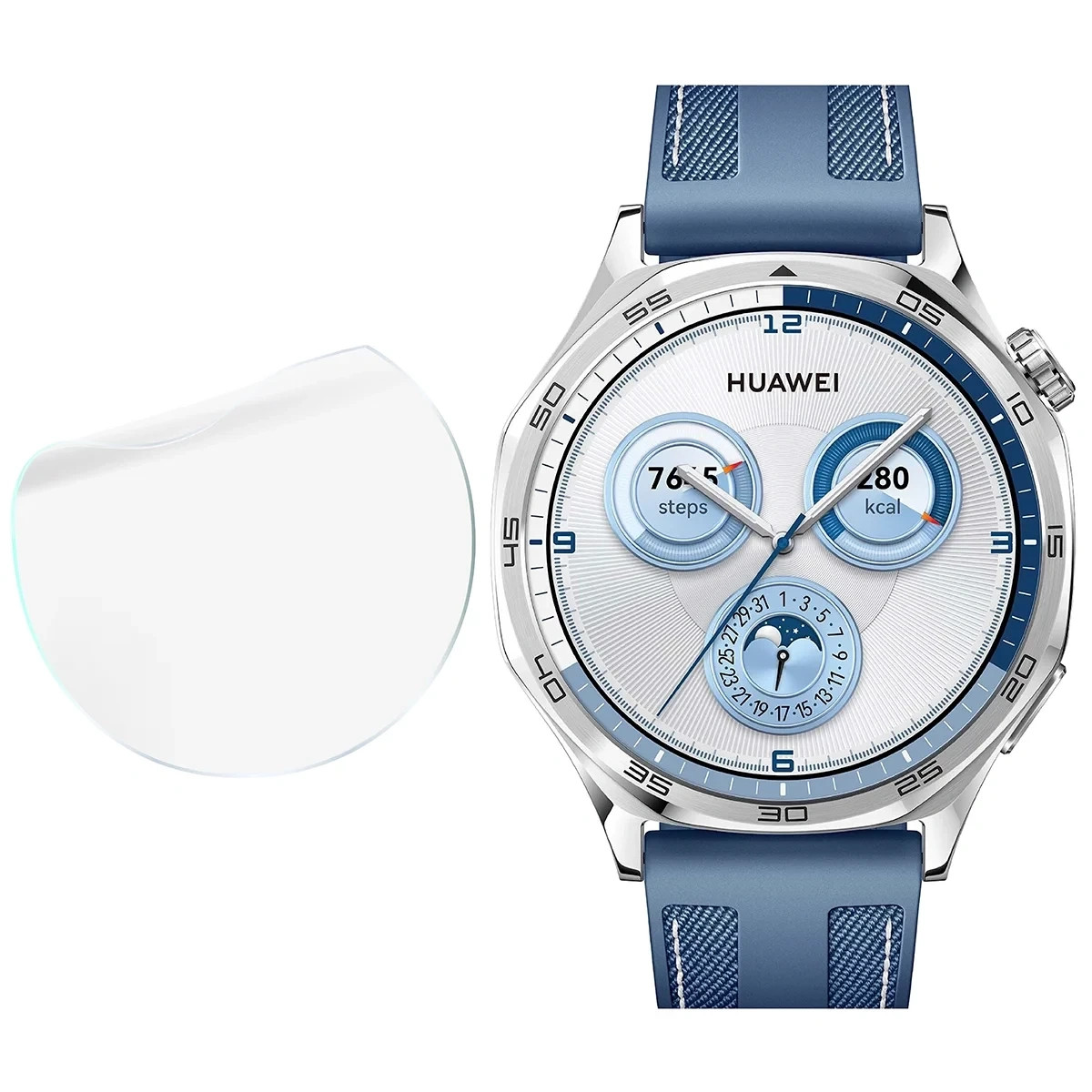 Kryt Bizon Watch Film HydroFlex Huawei Watch GT 5 46 mm [3 PACK]
