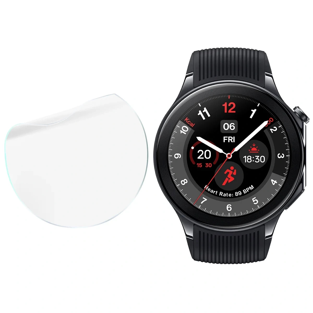 Kryt Bizon Watch Film HydroFlex OnePlus Watch 2 [3 PACK]