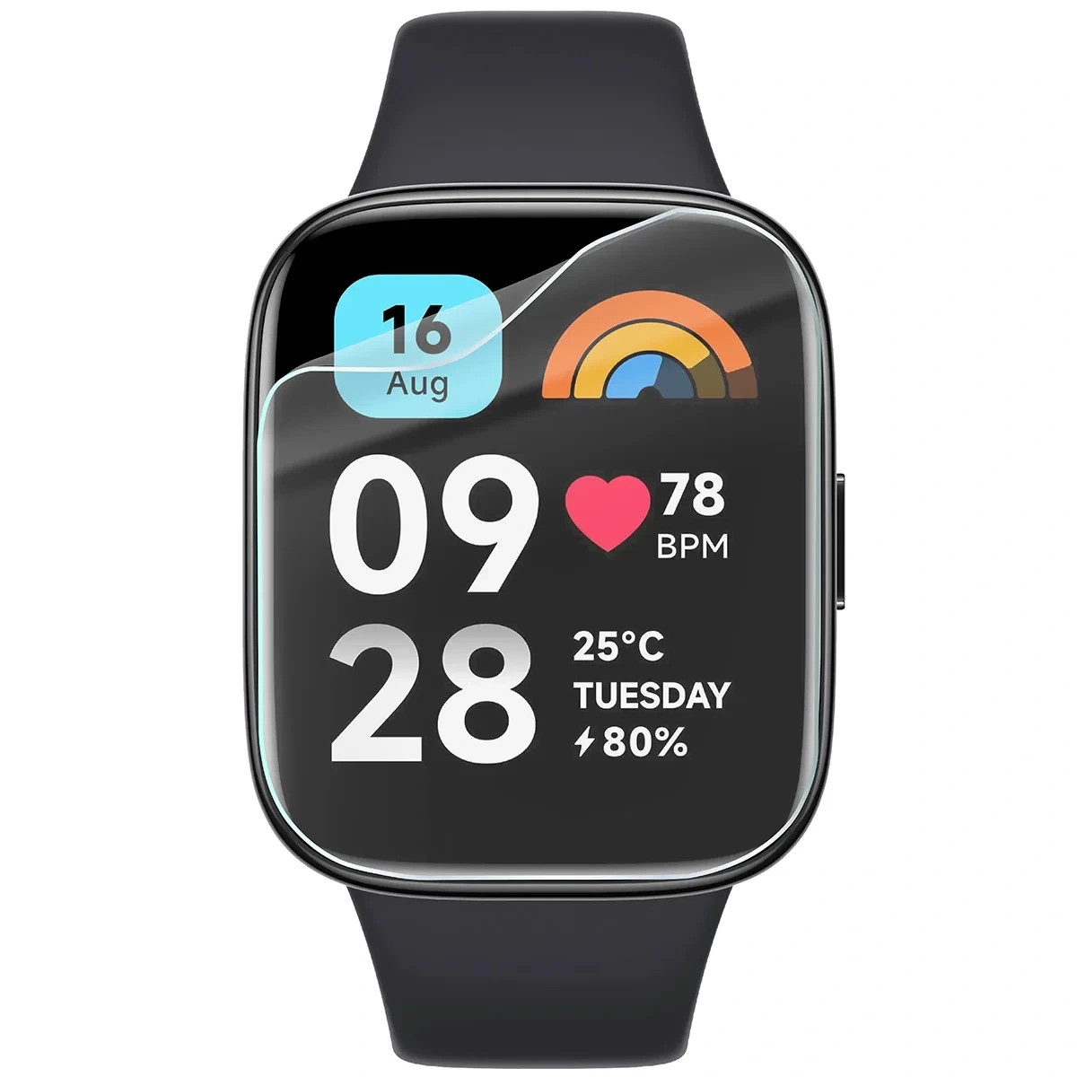Ochranná fólie Bizon Watch Film HydroFlex Xiaomi Redmi Watch 3 Active [3 PACK]