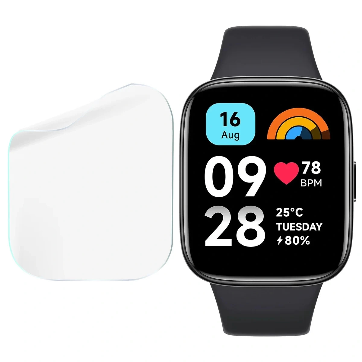 Ochranná fólie Bizon Watch Film HydroFlex Xiaomi Redmi Watch 3 Active [3 PACK]