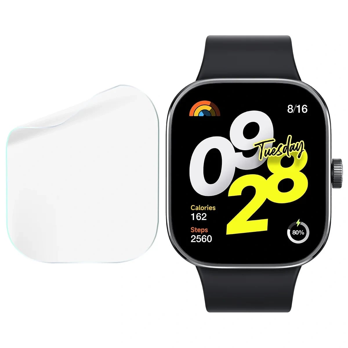 Ochranná fólie Bizon Watch Film HydroFlex Xiaomi Redmi Watch 4 [3 PACK]