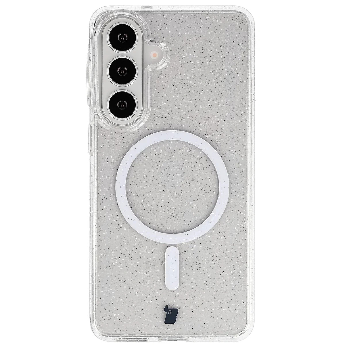 Kryt Bizon Case SparklO Magnetic Samsung Galaxy S26 Plus, transparent with glitter