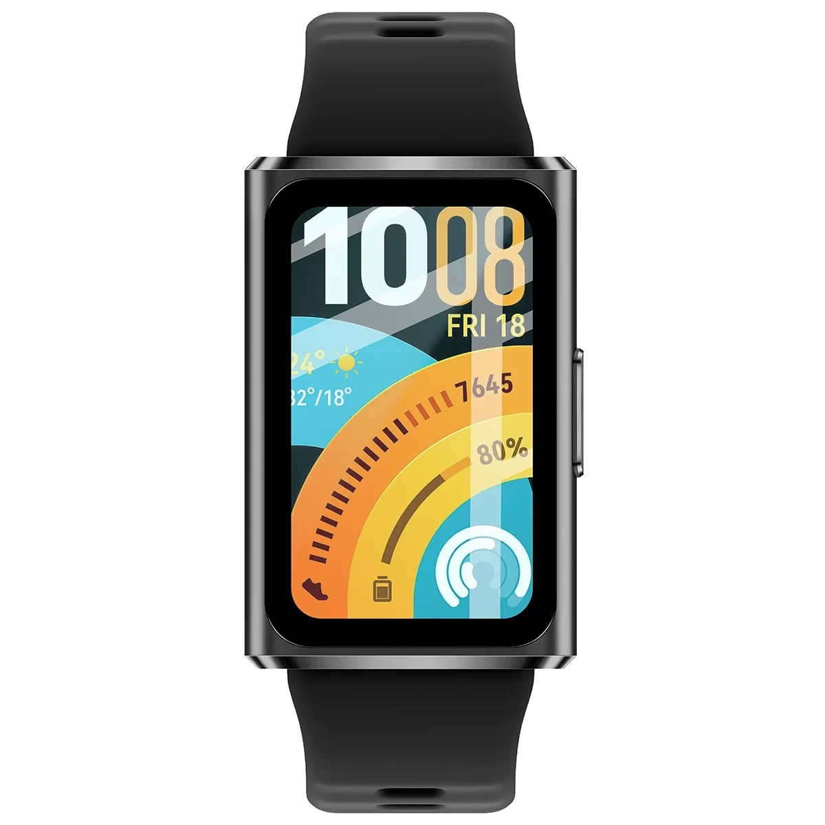 Ochranné sklo Bizon Glass Watch Edge Hybrid Huawei Band 11 Pro, black