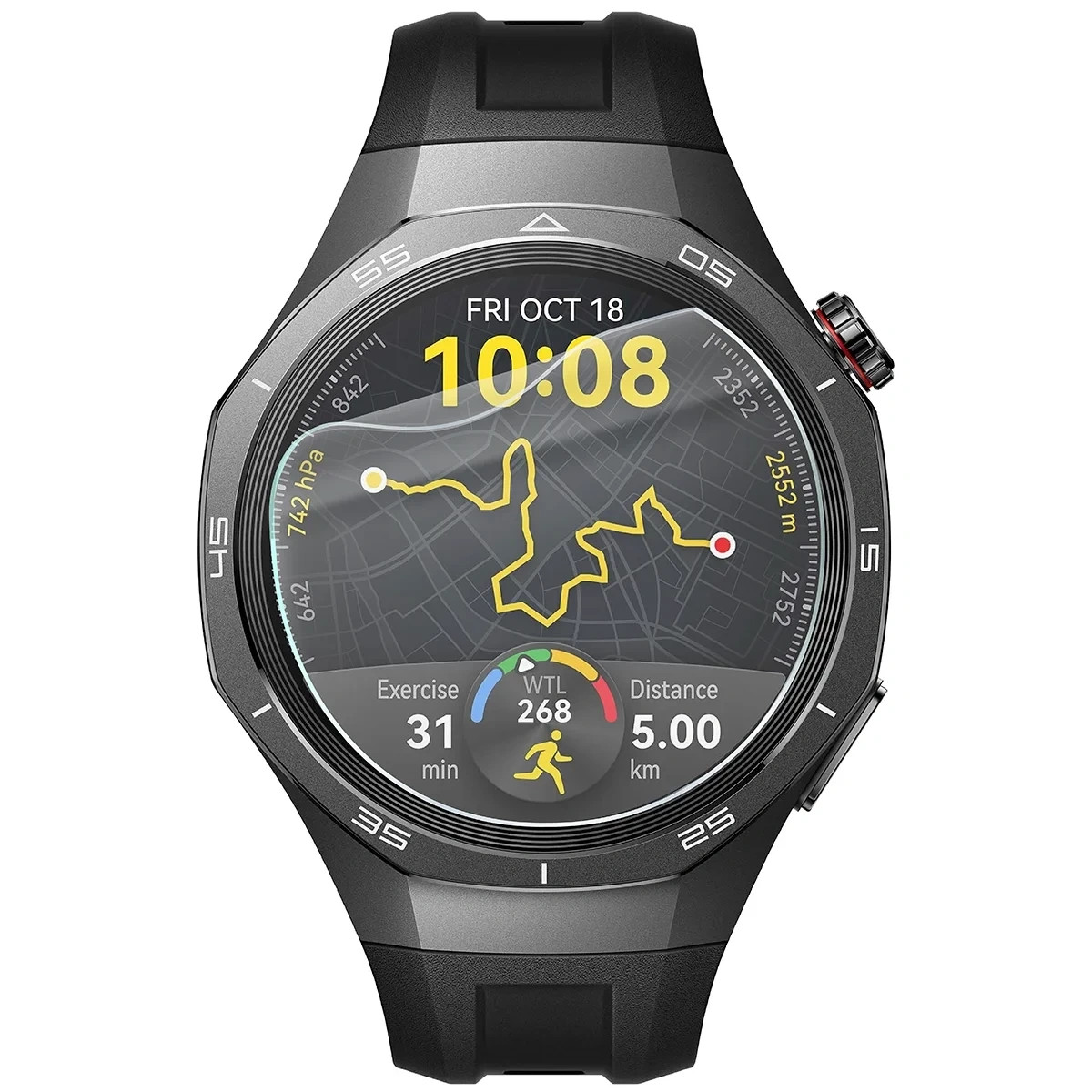Ochranná fólie Bizon Watch Film HydroFlex Huawei Watch GT 5 Pro 46 mm [3 PACK]