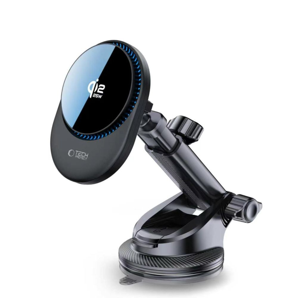 Kryt Tech-Protect V21 Magnetic MagSafe Dashboard & Vent Car Mount Wireless Charger 25W Qi2.2 Black