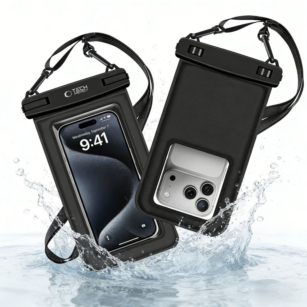 Kryt Tech-Protect UWC7 Universal Waterproof Floating Case 6.9 Inch Black