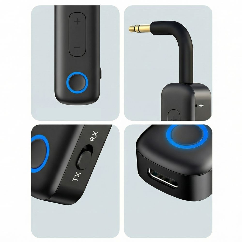 Kryt Tech-Protect Ultraboost AU02 Audio Adapter AUX Bluetooth 5.4 Black
