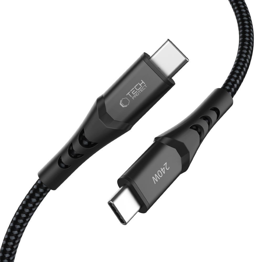 Tech-Protect UB11T Ultraboost USB-C / USB-C Cable PD 240W / QC3.0 200cm Black