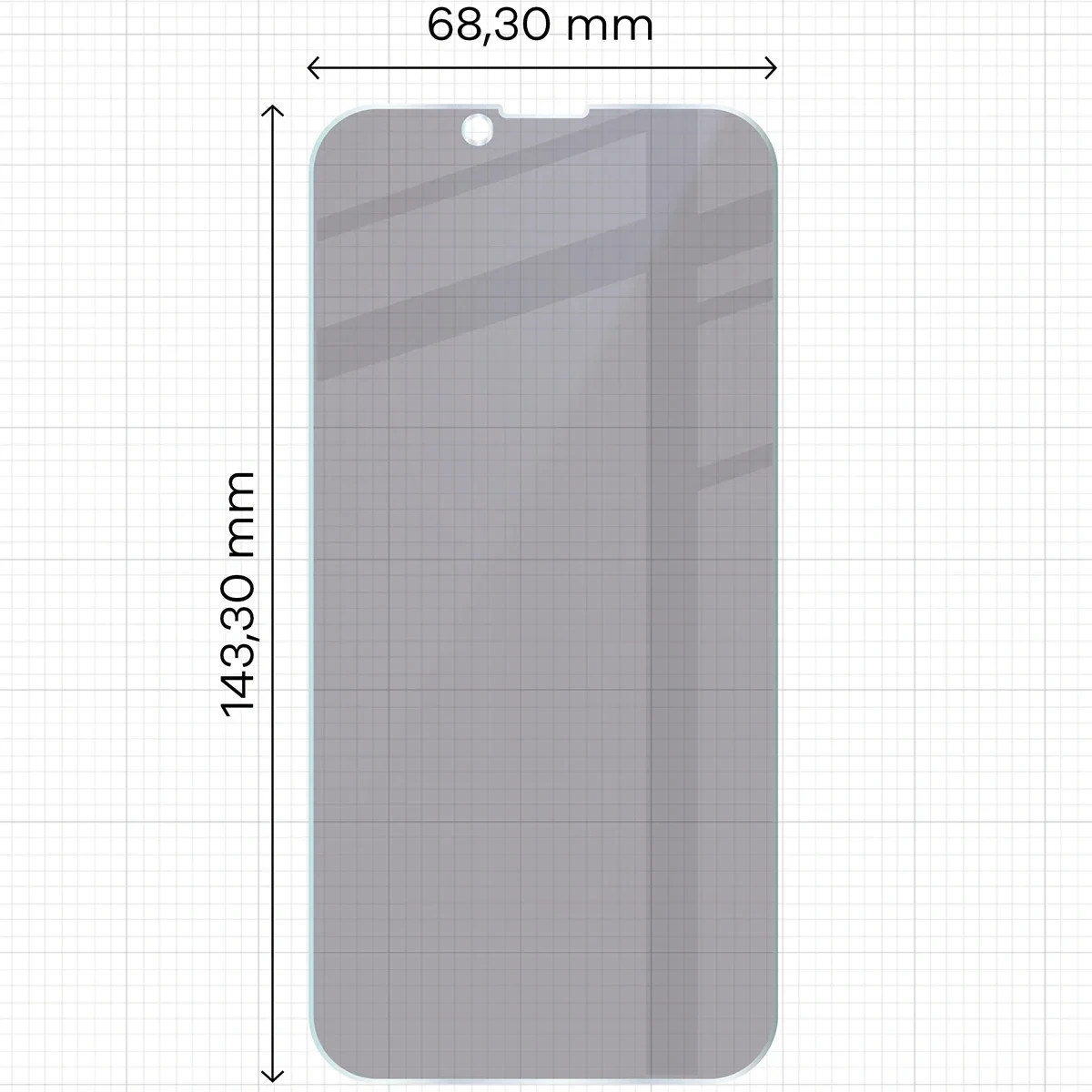 Ochranné sklo Bizon Hybrid Shadow Apple iPhone 17e, matte