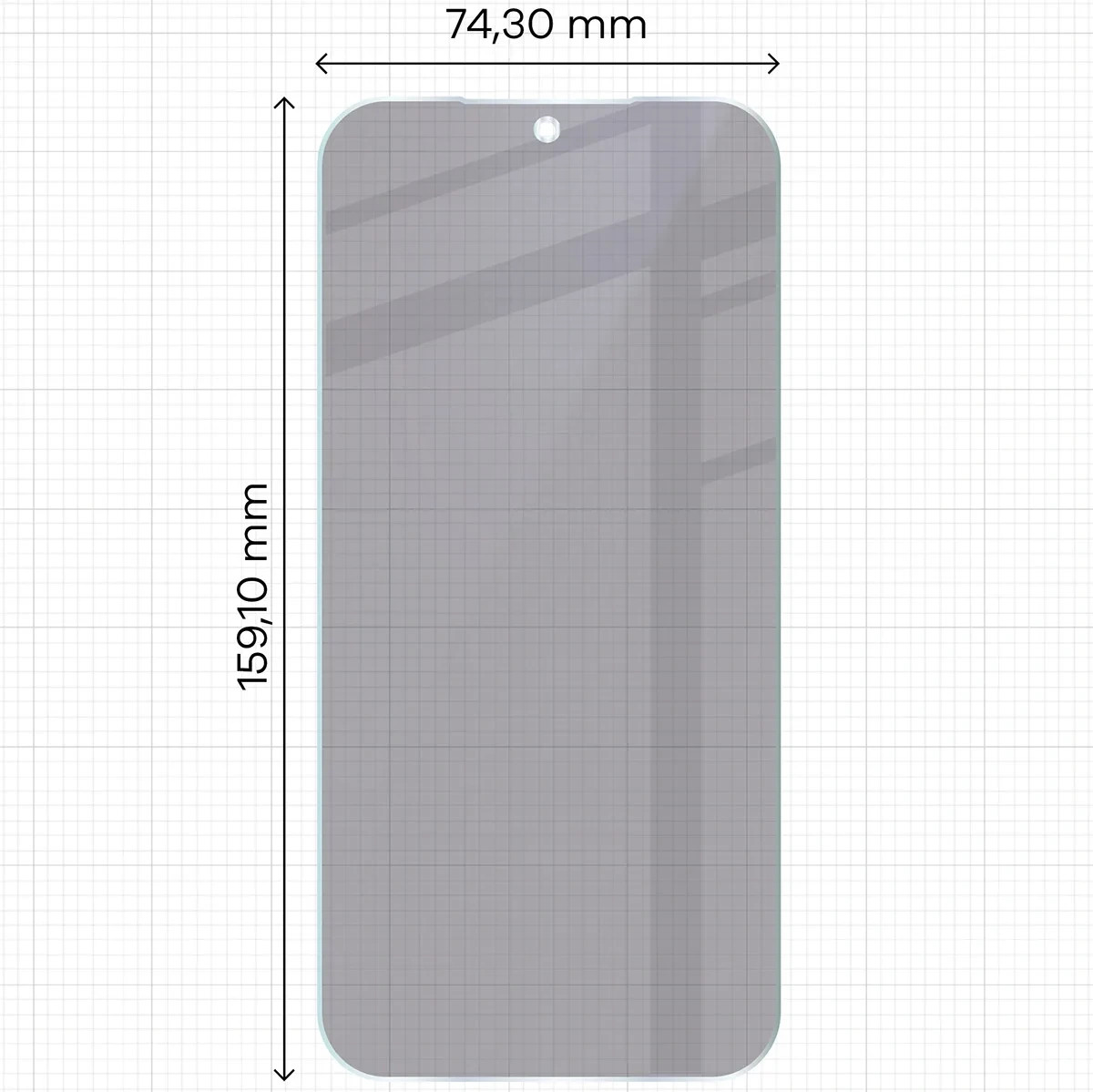 Ochranné sklo Bizon Hybrid Shadow Xiaomi 17 Ultra, matte