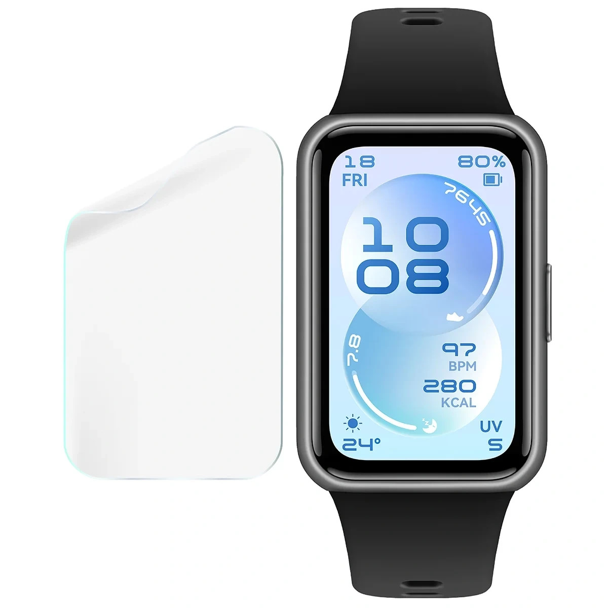 Ochranná fólie Bizon Watch Film HydroFlex Huawei Band 11 [3 PACK]