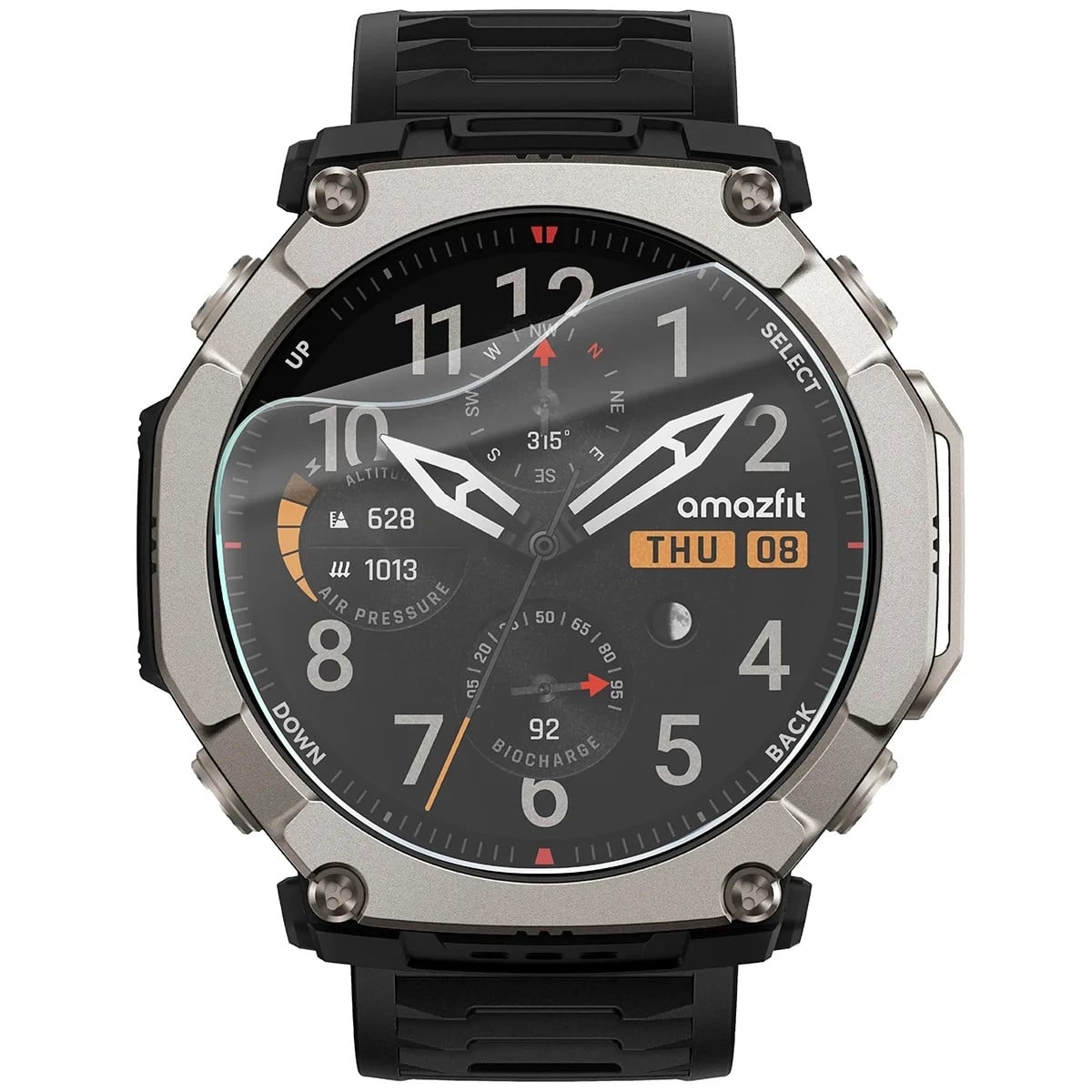 Ochranná fólie Bizon Watch Film HydroFlex Amazfit T-Rex Ultra 2 [3 PACK]