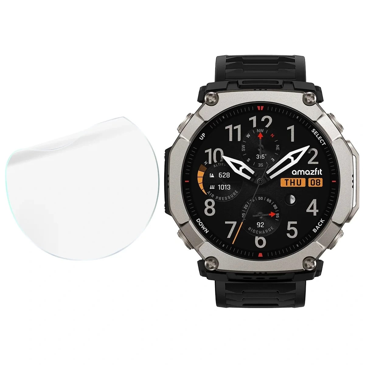 Ochranná fólie Bizon Watch Film HydroFlex Amazfit T-Rex Ultra 2 [3 PACK]