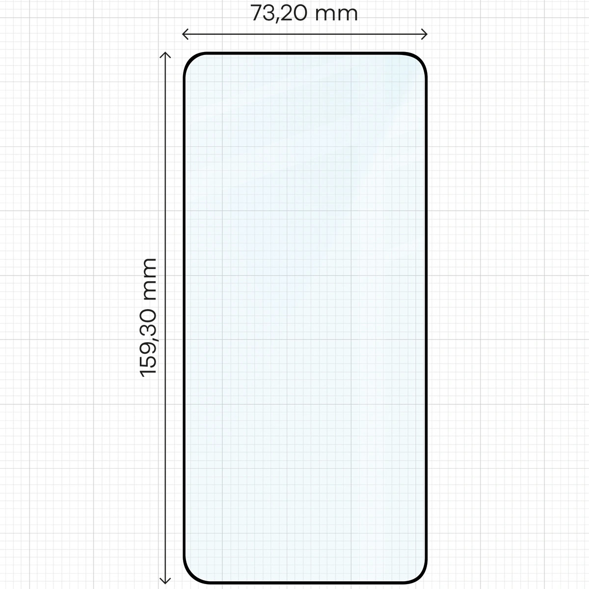 Ochranné sklo Bizon Glass Edge Vivo X300 Ultra, black frame