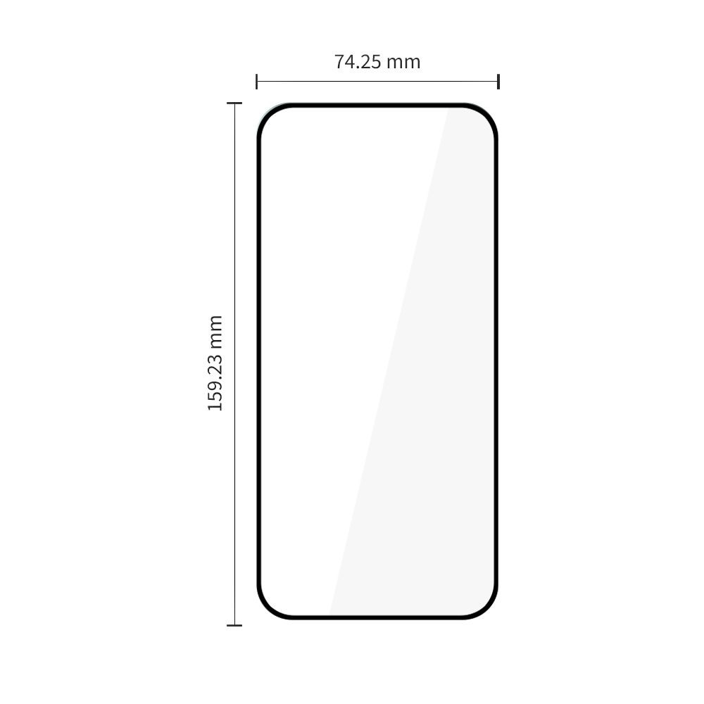 Kryt Tech-Protect Glass Fit+ Motorola Moto G67 / G77 Black [2 PACK]
