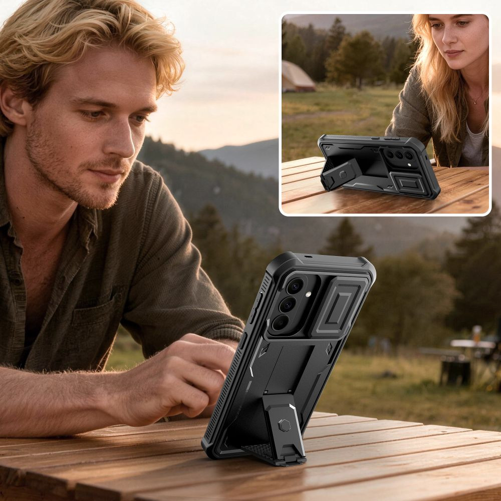 Kryt Tech-Protect Kevlar Cam+ Samsung Galaxy A57 5G Black [2 PACK]