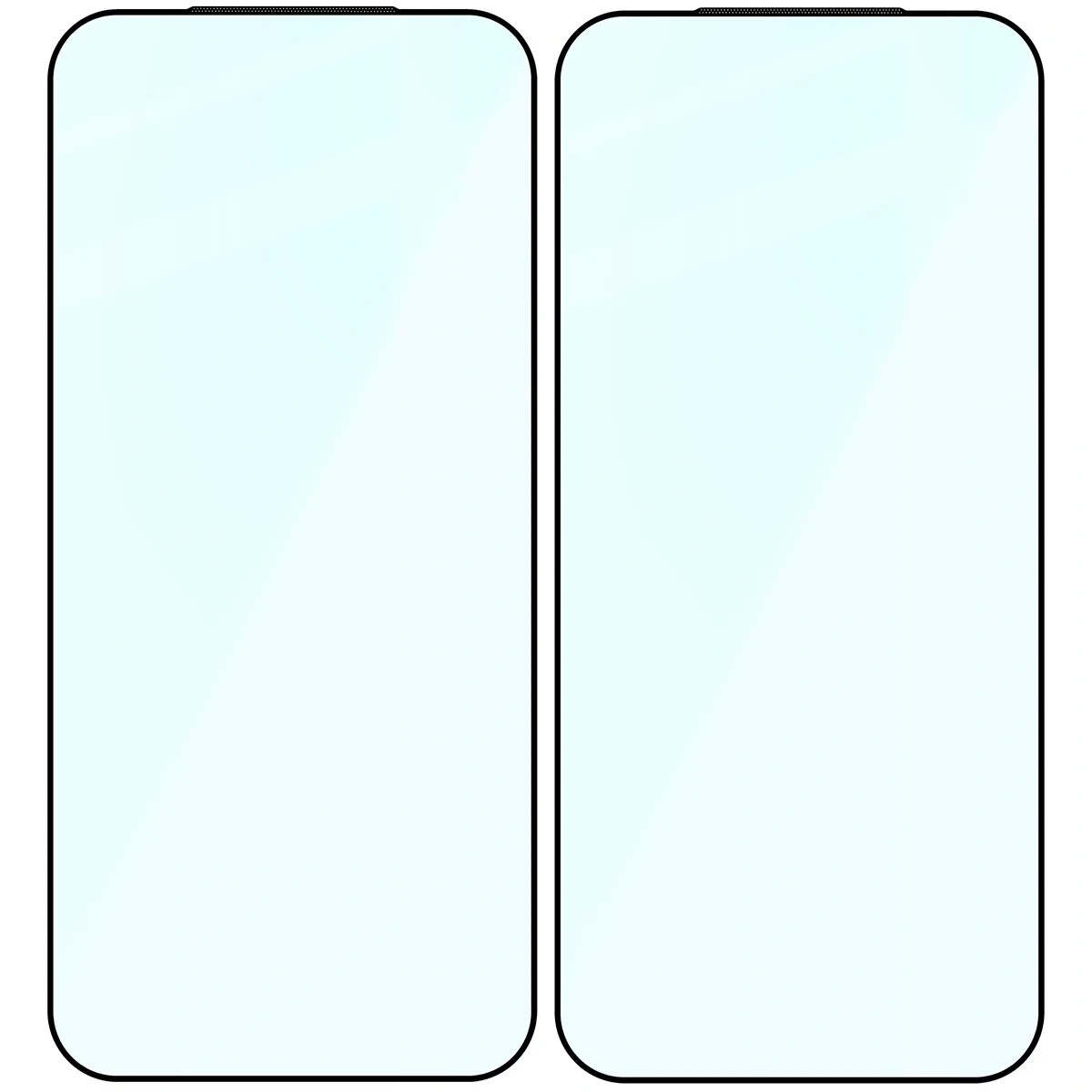 Ochranné sklo Bizon Glass Edge Duo Xiaomi 17 Ultra / 17 Pro Max, black frame [2 PACK]