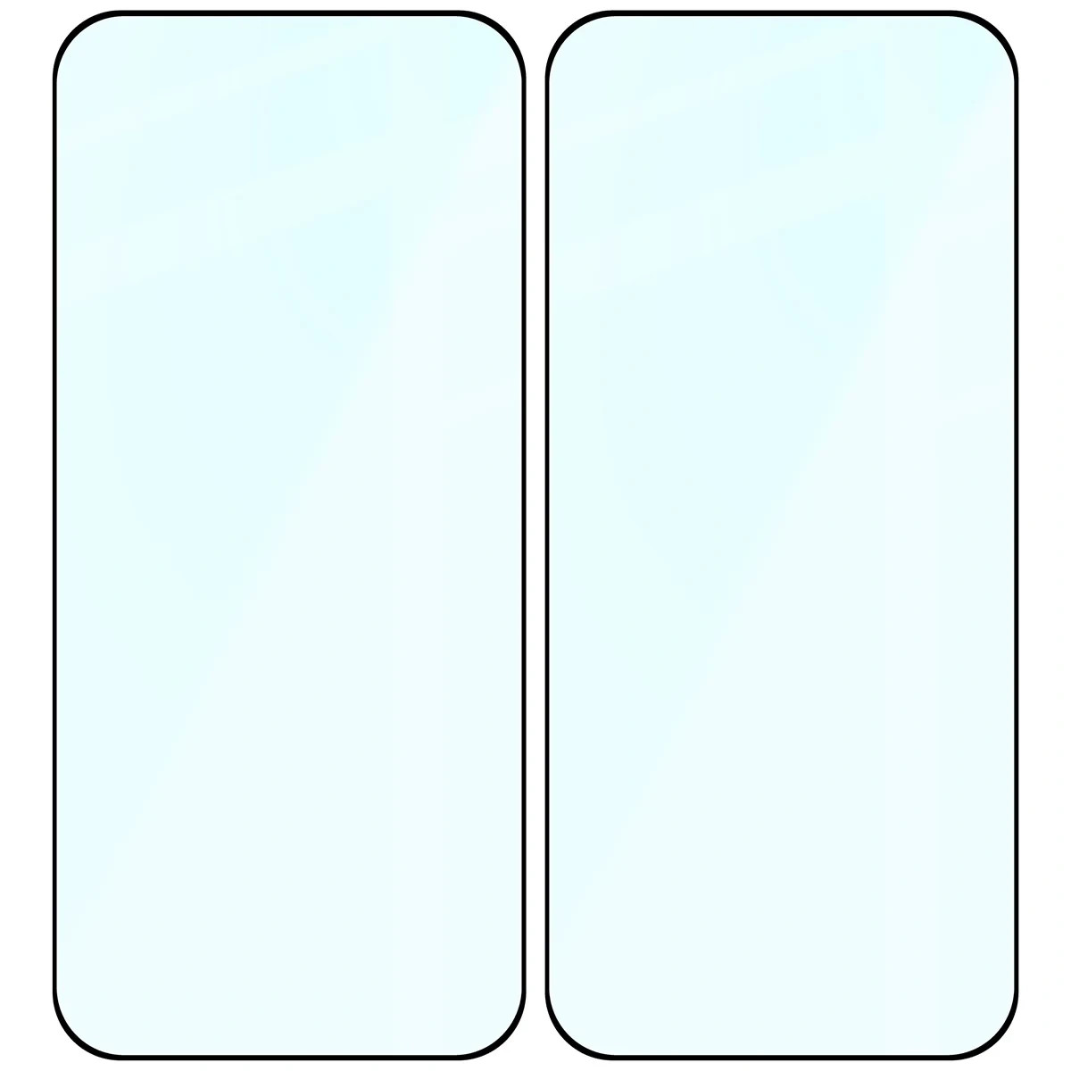 Ochranné sklo Bizon Glass Edge Duo Oppo Find X9, black frame [2 PACK]