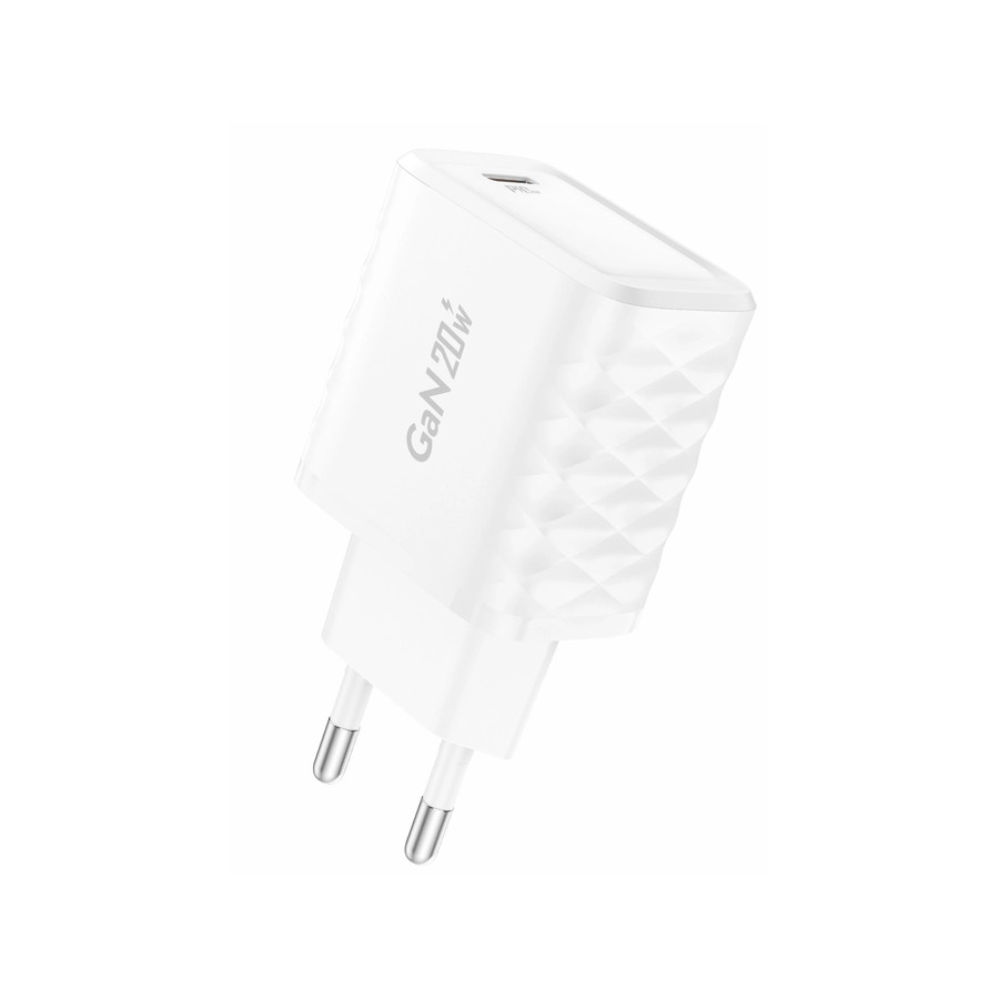 Síťová nabíječka FONENG EU55  GaN PD 20W USB-C, white