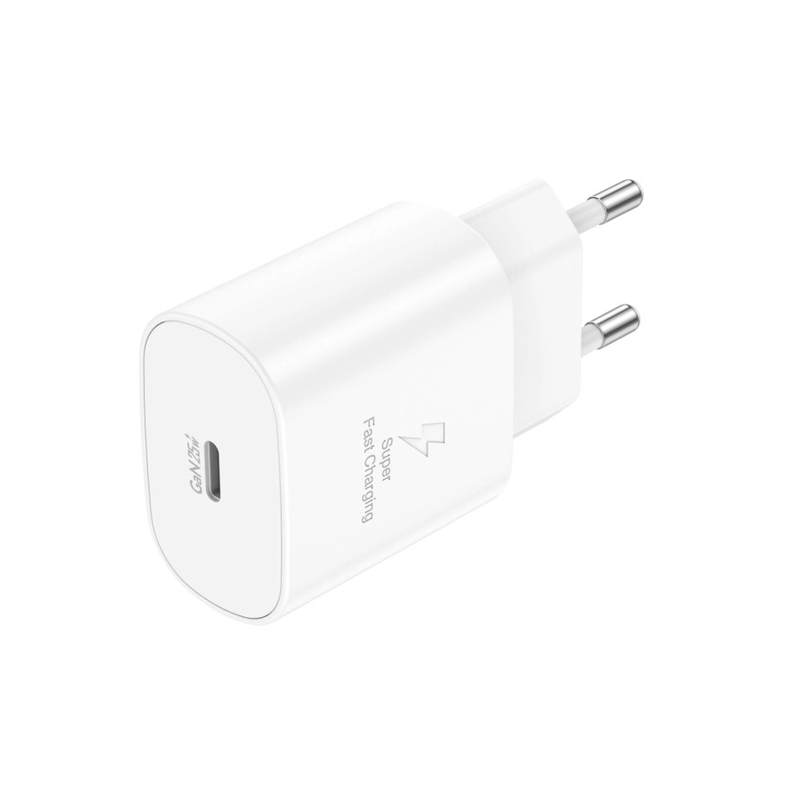 Síťová nabíječka FONENG EU51  GaN PD 25W USB-C, white