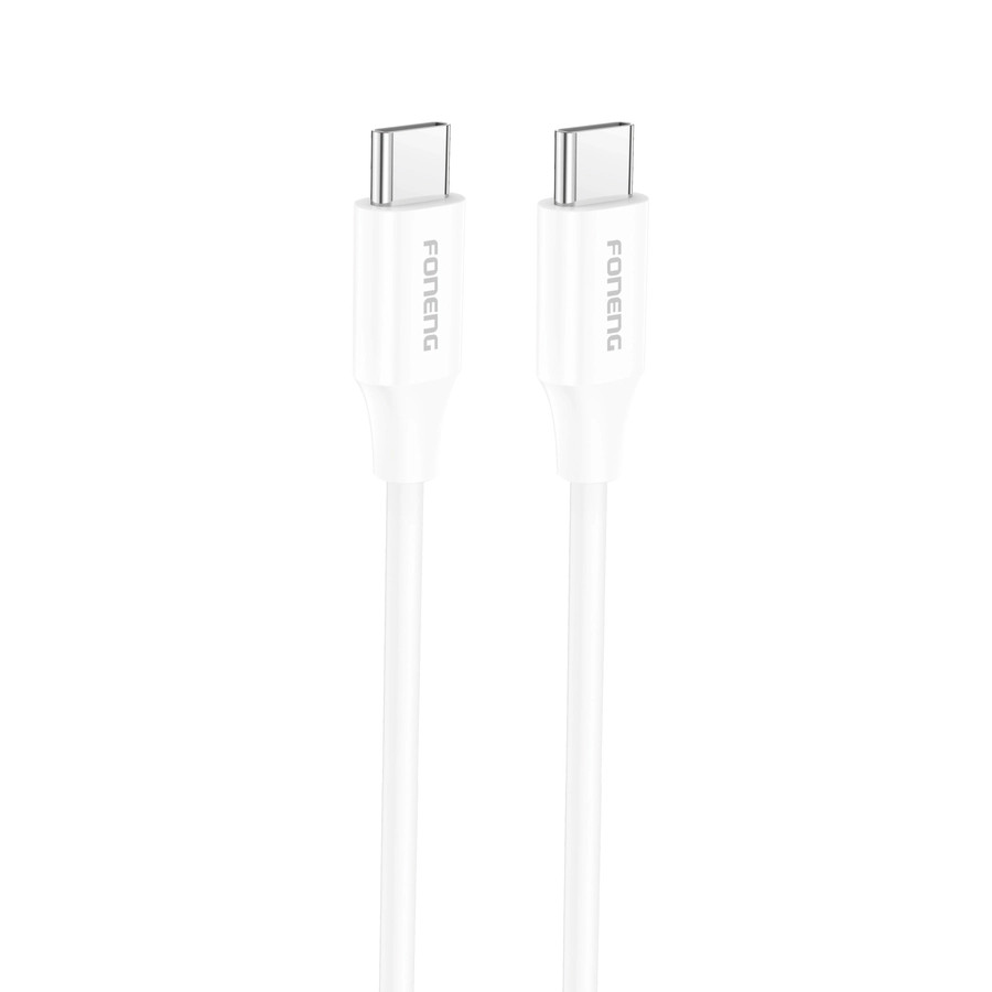 FONENG X63 USB-C / USB-C Cable PD 60W 1m, white