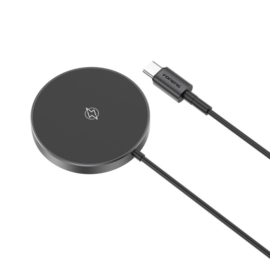Bezdrátová nabíječka FONENG MagSafe W03 Wireless charger 3-in-1 15W, black