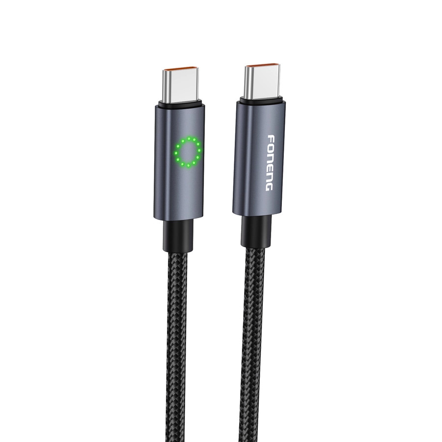 FONENG XS08 USB-C / USB-C Cable PD 60W 1.2m, black