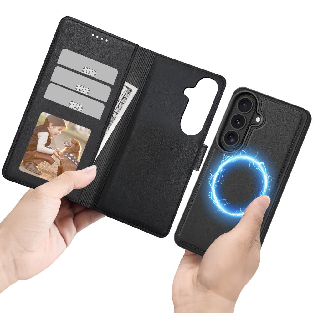 Knížkové pouzdro Tech-Protect Wallet MagSafe Samsung Galaxy S26 Matte Black