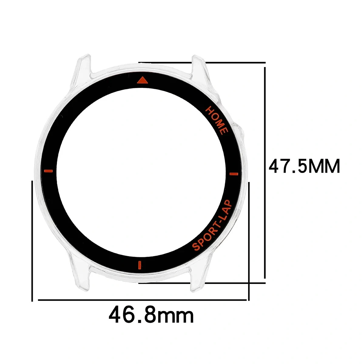 Kryt Bizon Case Watch Adamo Huawei Watch GT Runner 2, translucent-orange