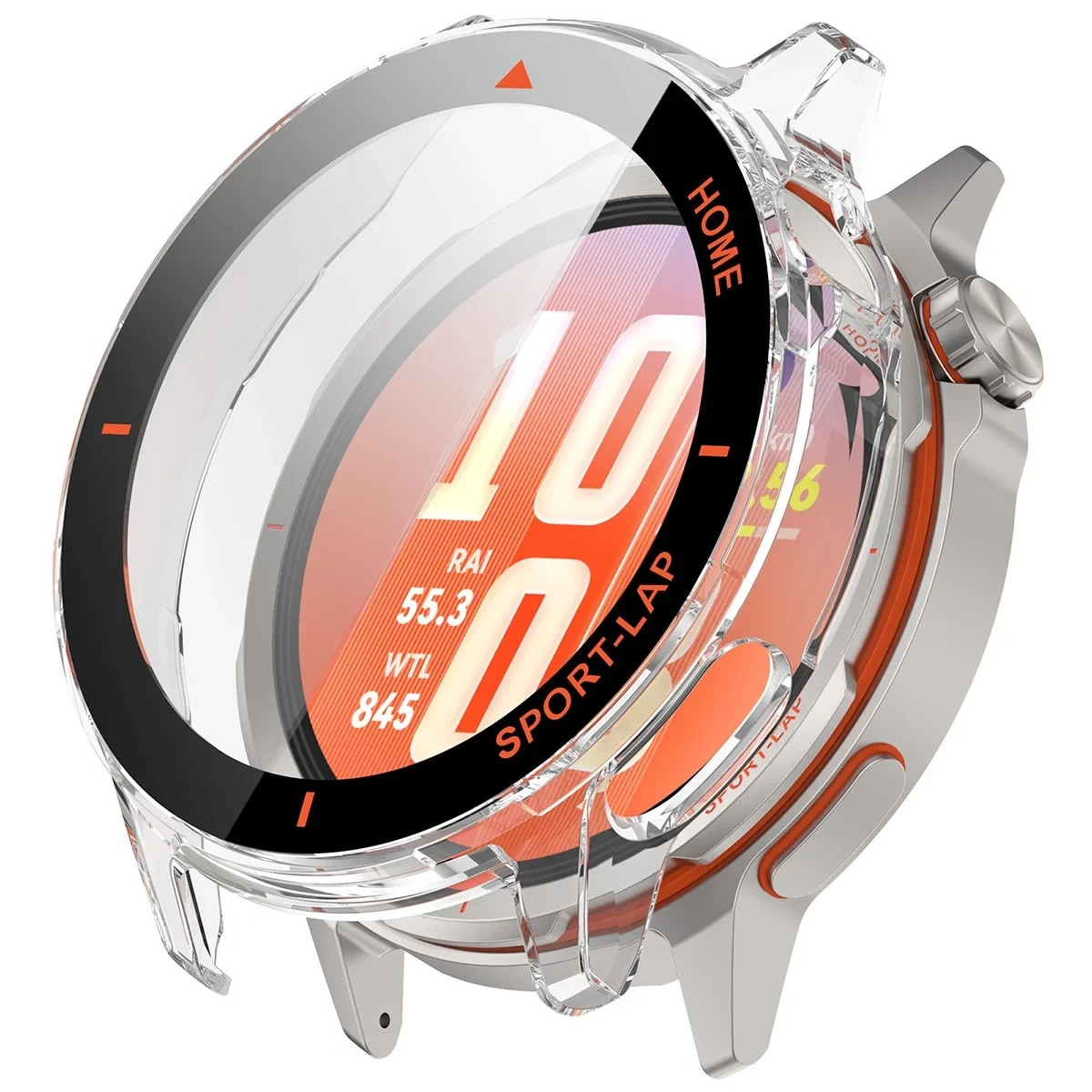 Kryt Bizon Case Watch Adamo Huawei Watch GT Runner 2, translucent-orange