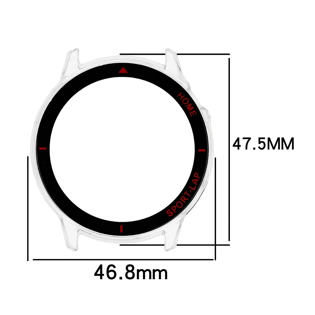 Kryt Bizon Case Watch Adamo Huawei Watch GT Runner 2, translucent-red