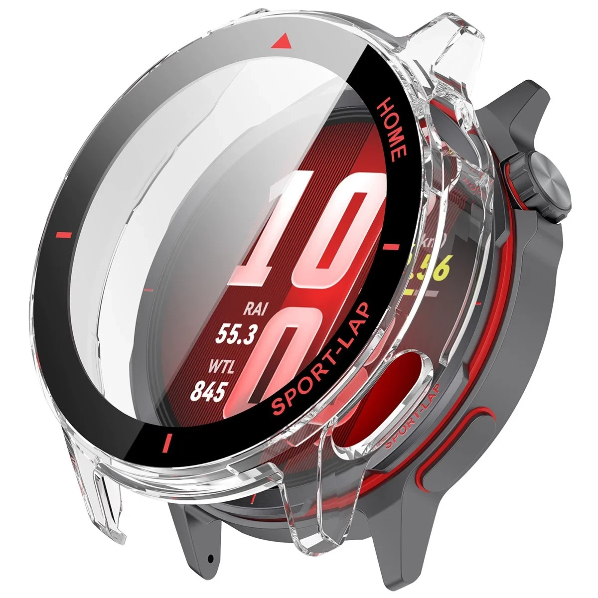 Kryt Bizon Case Watch Adamo Huawei Watch GT Runner 2, translucent-red
