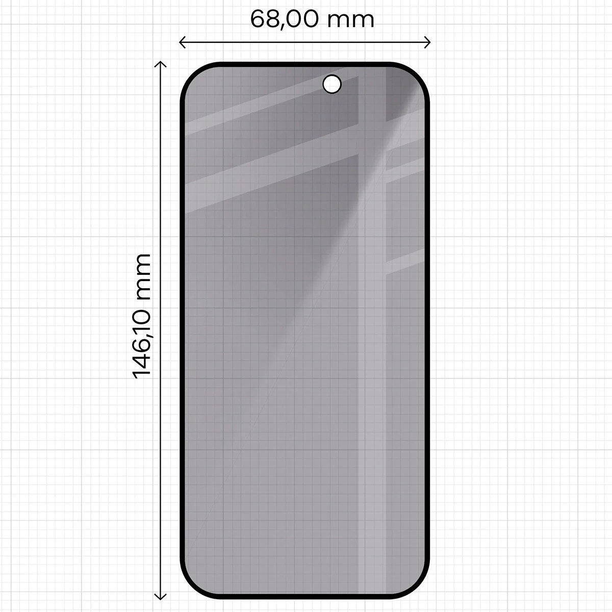 Ochranné sklo Bizon Glass Aplikator Shadow Apple iPhone 16 Pro / 17